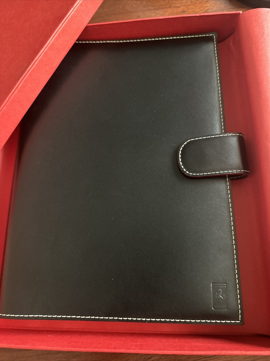 Ferrari レザー バインダー 茶色 Ferrari Boxed Genuine Leather Diary. | eBay