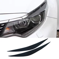 Carbon Fiber Sticker Front Headlight Eyebrow Eyelid For Kia K5 Optima 2016-2020
