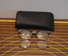 Vintage Lot of Two Pairs of Eye Glasses with One Case
