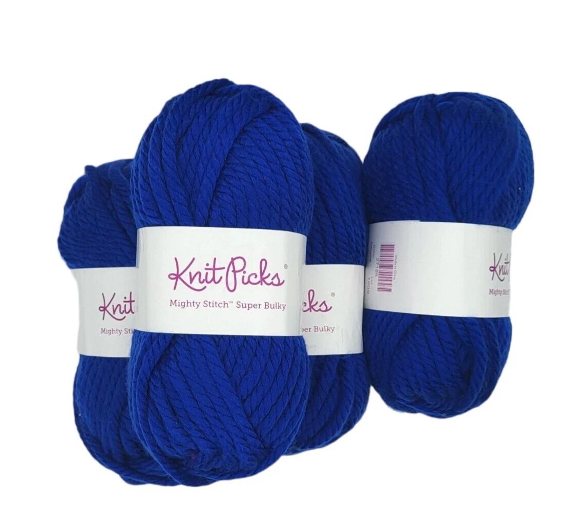 Knit Picks Mighty Stitch Super Bulky Yarn Celestial 3.5 oz. Lot of 4 Skeins