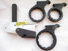 Hytorc Backup / Back Up Wrench Kit Set w/60, 70 80mm Back-Up Link Straight Handl