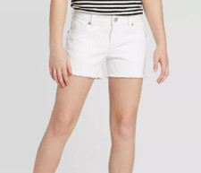 NEW Cat  Jack Girls' Adjustable Waist Jean Shorts Size Small 6/6X 