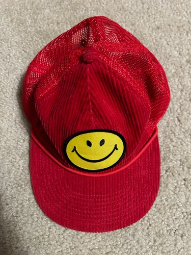 Flieger Nation Mütze, Smiley Cord Mesh Trucker, rotes Seil Smily Face - Bild 3 von 12