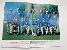 Colchester United FC Team Photos 1971-1972 League Football Magazine VGC