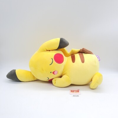 Pikachu Sleep E328 Pokemon Suyasuya Friends Takara Tomy T-ARTS Plush 13'' Doll Jp