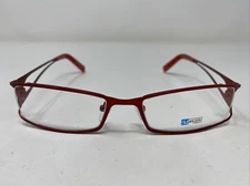 Manzini Eyewear 48 MATTE RED 53-18-140 Metal Full Rim Eyeglasses Frame HG23