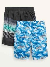 NWT Old Navy Boys Swim Trunks swimsuit Board Shorts set of 2 sharks u pick size