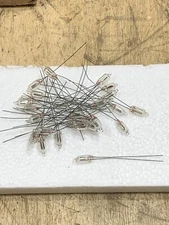 20 pcs INDICATOR NEON LAMP  NE-2 120V Bulb NOS vintage 1960s US Navy Stock