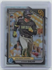 2024 Bowman Chrome #BCP-201 Ethan Salas Prospects Refractors #/499