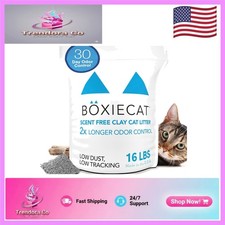 Boxie Unscented 16 lb Cat  Kitten Litter - Safe, Long-Lasting, Biodegradable
