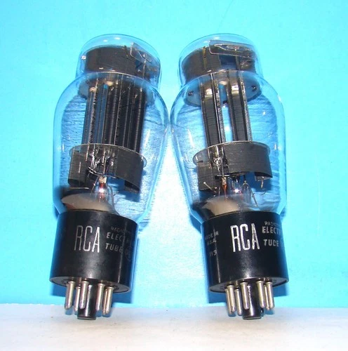 No 6AS7G RCA radio audio amplifier vintage vacuum 2 tubes valve tested ST 6080