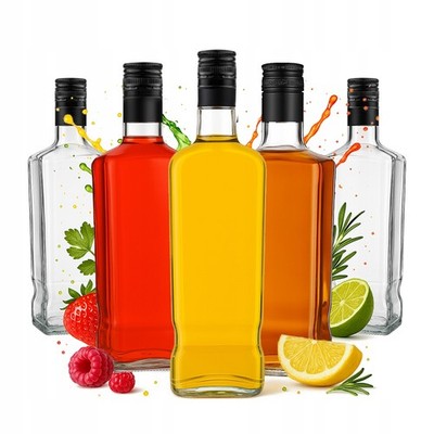 5x JACK WALKER Flasche 1000ml + Verschluss für MONSIEUR WHISKY RUM Behälter 1 L