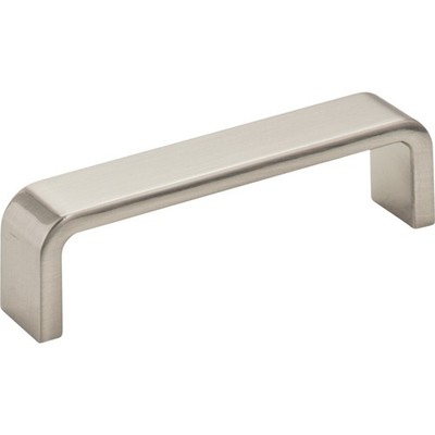 Elements 193-96SN 96 mm Center-to-Center Satin Nickel Square Asher Cabinet Pull
