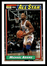 1992-93 Topps Michael Adams #114 Washington Bullets All Star NBA Basketball