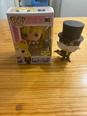 Funko Pop! Sailor Moon #90 Sailor Moon W/ Moon Stick & Luna Hot Topic Exclusive 
