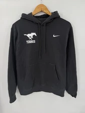 Nike SMU Mustangs Tennis Hoodie Sweatshirt Player Issue Gray Men’s Medium