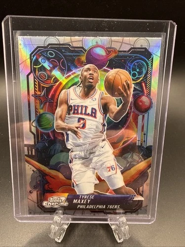 2025 Topps Cosmic Chrome Tyrese Maxey Base (RAW)
