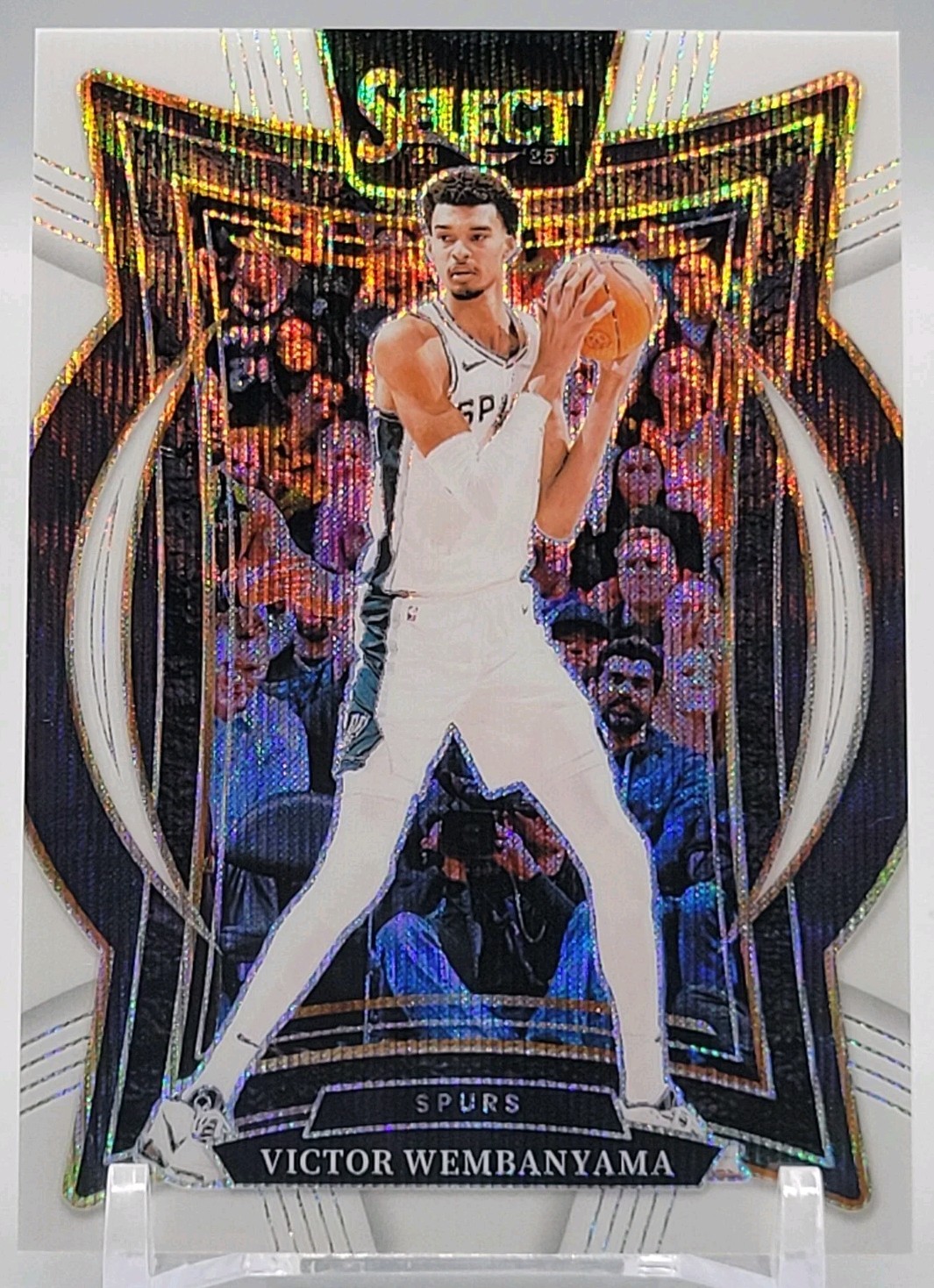 2024-25 Panini Select - Concourse Victor Wembanyama #9 White Wave Prizm /99