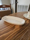 Vintage Antique White Milk Glass 9 1/2" Relish Candy Butter dish