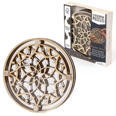 Blumenlabyrinth-Constantin Puzzle Holz Denkspiel von Recent Toys C5063