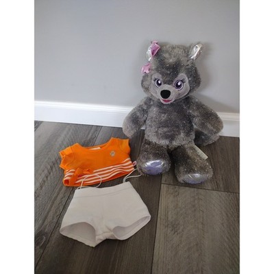 Build A Bear Violet The Wolf Plush 25th Birthday 16'' Great Wolf Lodge 2022 BAB
