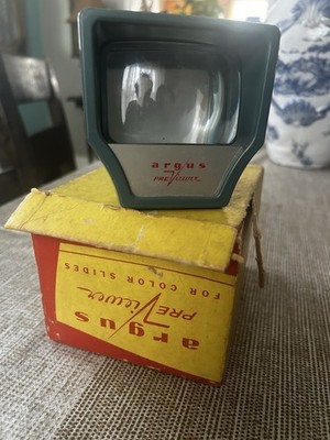 Vintage Argus PreViewer Slide Viewer w/ Original Box Mid Century USA