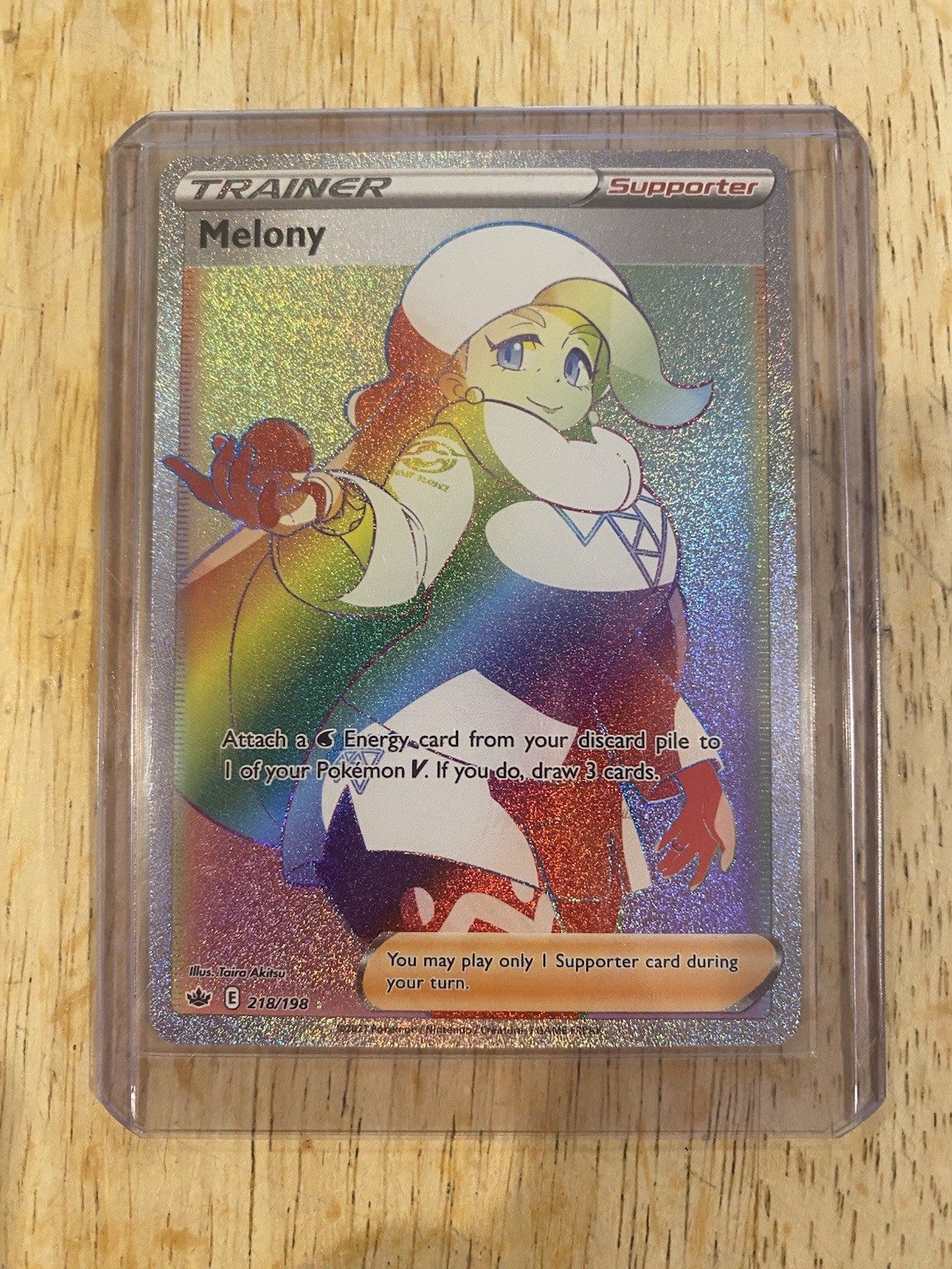 MELONY 218/198 SWORD & SHIELD CHILLING REIGN SECRET RARE POKEMON CARD 2021