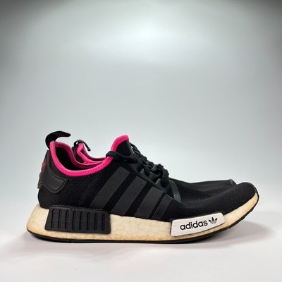 Adidas NMD R1 Black Pink Running Shoes Sneakers Lace Up DB3586 Men s Size 9