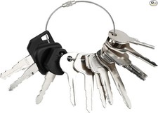 12Pcs Forklift Key Master Set for Heavy Equipment Keys Set