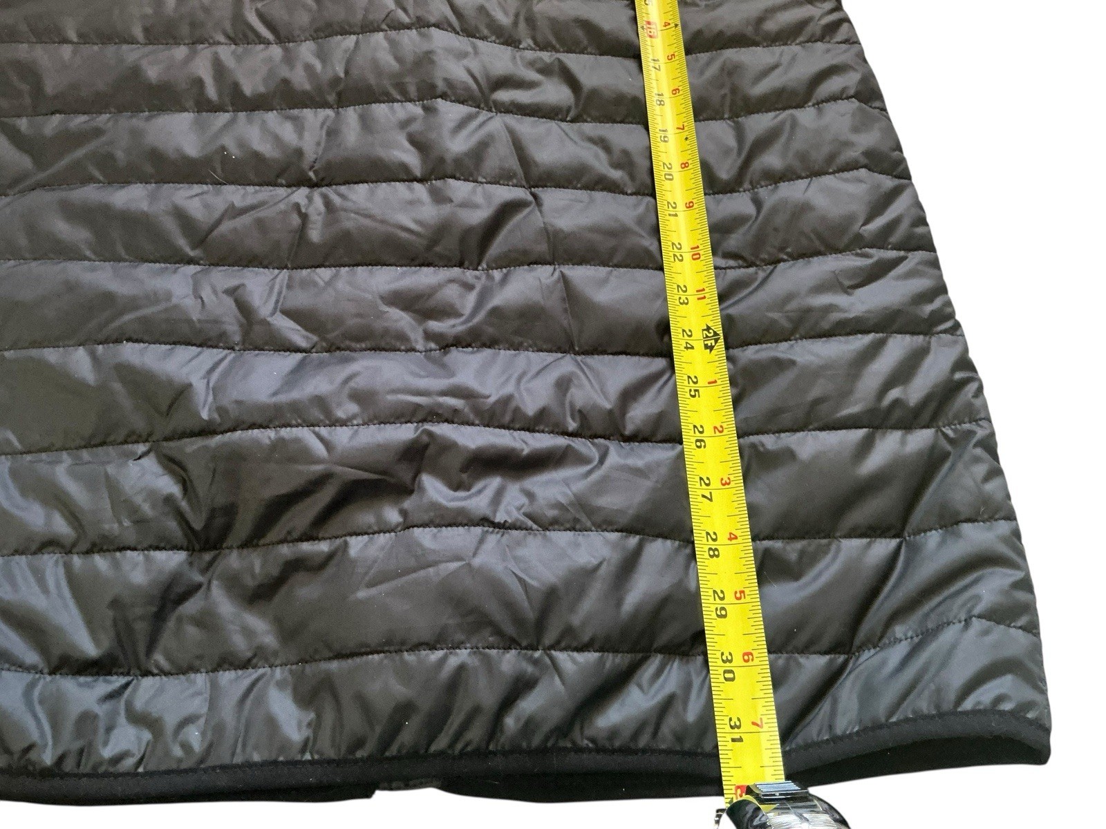 SACAI X NIKE Nike Giacca Donna Piccolo Cappotto Nero Primaloft Trapuntato Imballabile