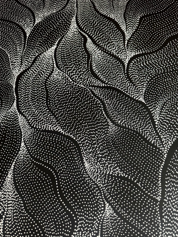 Anna Petyarre (Pitjara), arte aborigen altamente coleccionable. Inc, certificado de autenticidad y fotos Foto 3 de 4