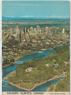 CALGARY ALBERTA CANADA CALGARY ZOO ROCKY MOUNTAINS VINTAGE UNPOSTED 3B55