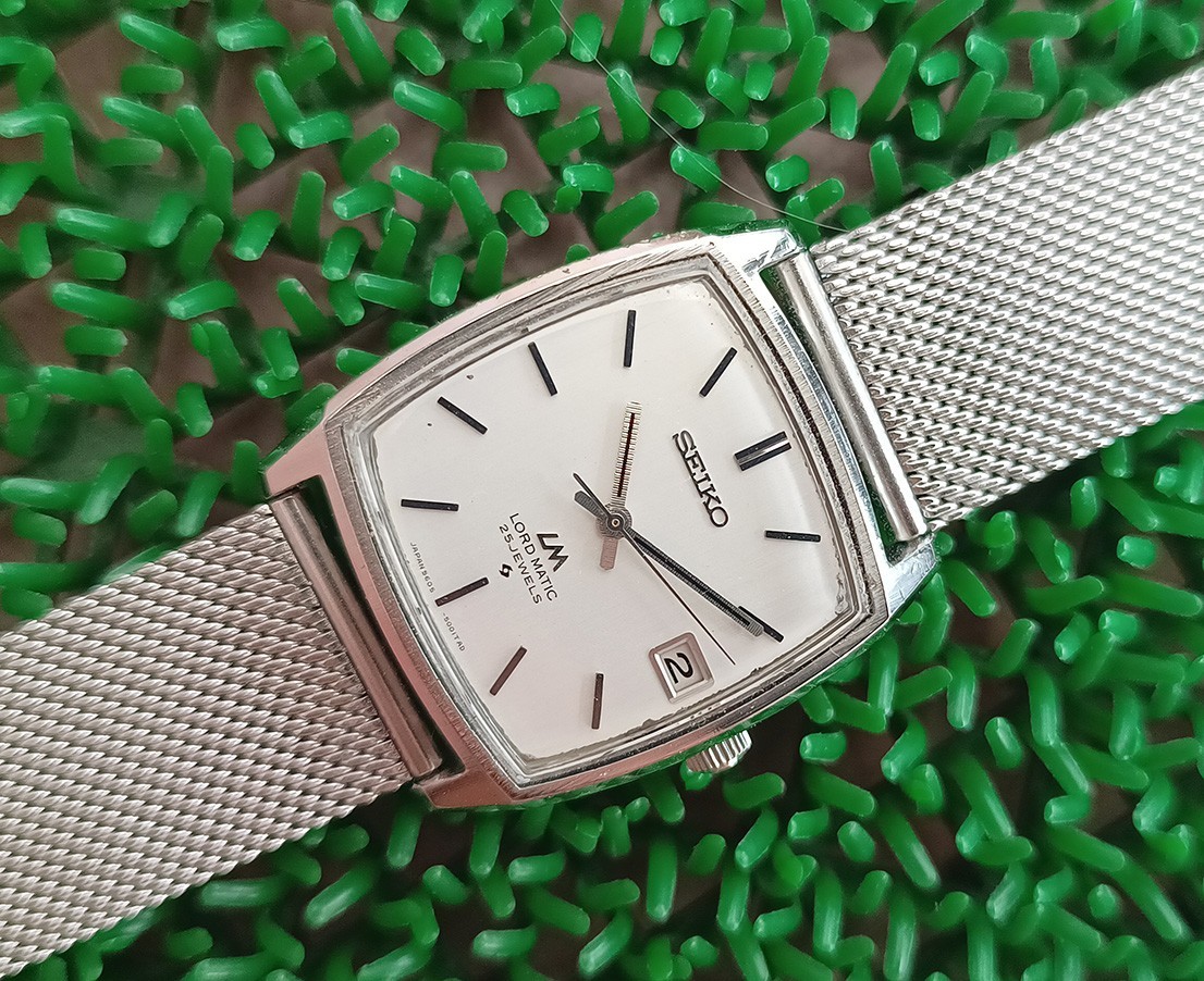 RARE VINTAGE SEIKO LM 5605-5000 ORIGINAL DIAL AUTOMATIC 25 JEWELS