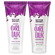 Curl Talk Frizz Control Sculpting Gel Defining Cream 2-Pack - 6 fl oz Eac...