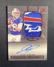 2020 National Treasures Jake Fromm RPA Rookie Patch Auto /5 Georgia Bulldogs 162