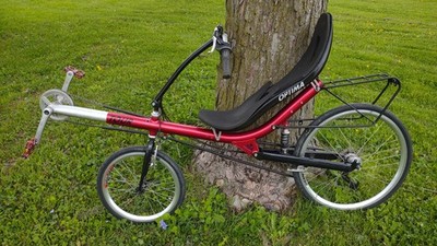 リカンベント Optima Lynx Optima Lynx Versatile Sporty 20x26-inch Aluminum Frame Rear Shock