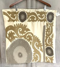 NWOT Pottery Barn Suzani Embroidered Crewel Euro Pillow Sham 24x24