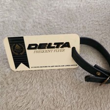 Delta Air Lines Medallion Luggage Tag Vintage Named Frequent Flyer