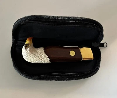 Franklin Mint American Eagle Collector Taschenmesser Weißkopfseeadler mit Etui - Bild 1 von 4