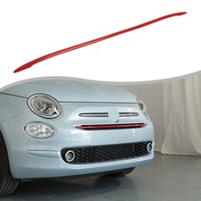 Abs Sport Red Front Grille Accent Trim Cover For Fiat 500 2016