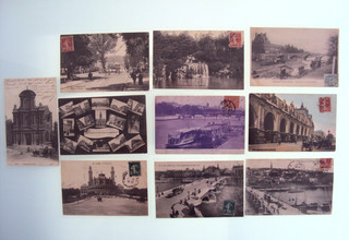 LOT DE CPA PARIS. TIMBREES ET SOUS POCHETTE PLASTIQUE.