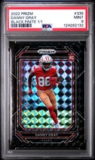 2022 Panini Prizm #335 Danny Gray Black Finite Rookie Card RC 1/1 PSA 9