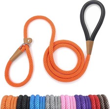 lynxking Dog Leash Slip Lead 5 6 8 FT Dog Training Leash Strong Heavy Duty Br...