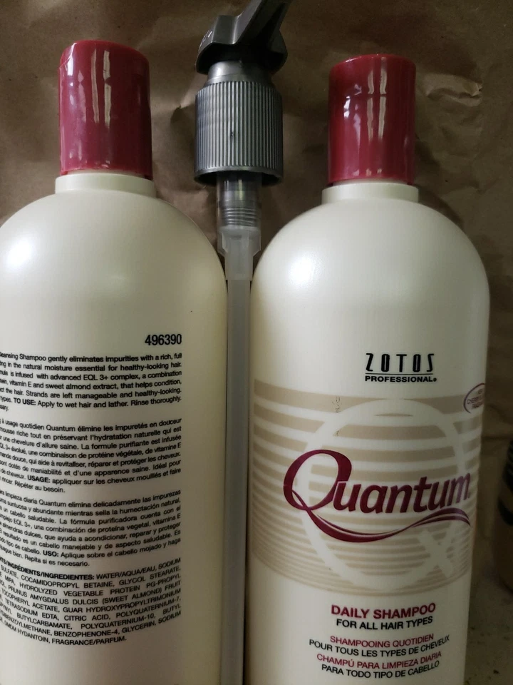 RARO - Champú Quantum Daily Cleanse, 32oz Lote de 2 con una bomba Foto 4 de 4