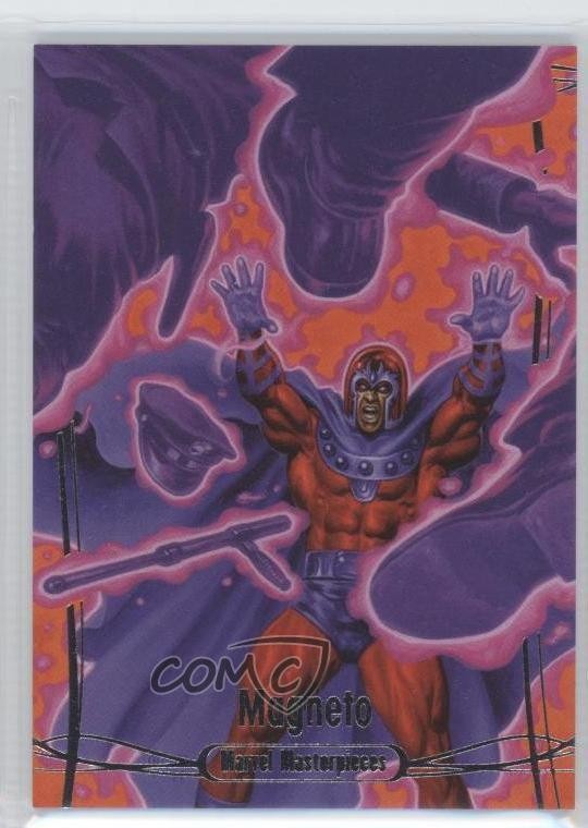 2016 Upper Deck Marvel Masterpieces 701/999 Level 3 Magneto #72 09q5
