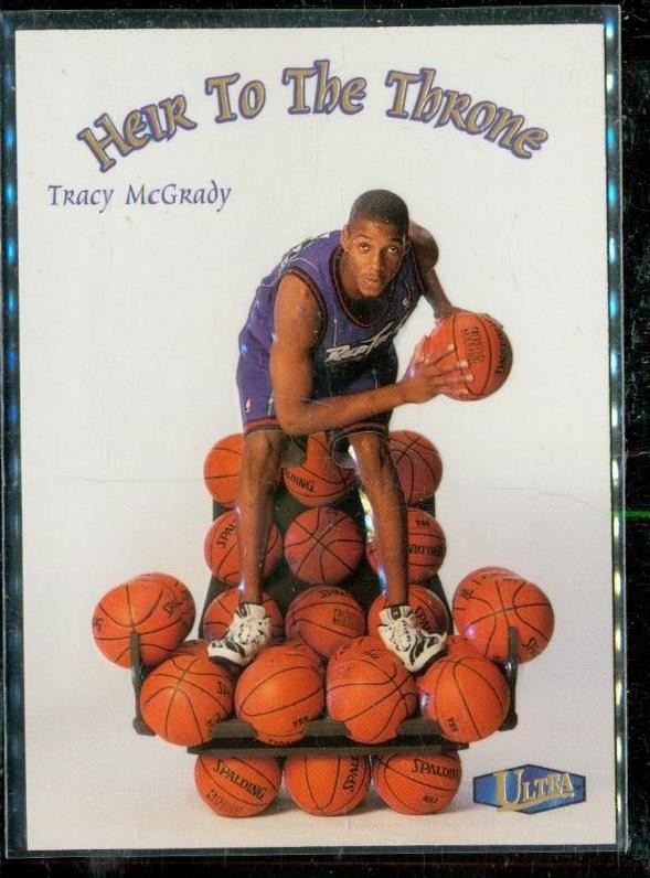 1997-98 Fleer Ultra Heir to the Throne Tracy McGrady #10HT Rookie RC HOF