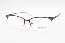 NEW NICOLE MILLER COLERIDGE C01 EGGPLANT AUTHENTIC EYEGLASSES 57-17