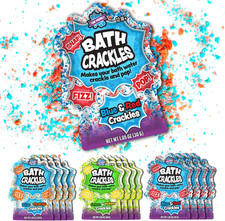 Tub Works Bath Crackles Bath Toy, Variety 12 Pack Nontoxic Fragrance-Free