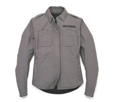 New Harley-Davidson Women&rsquo;s Operative Textile Riding Shirt Jacket-Dk Gray, Small