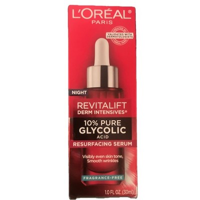 Loreal Revitalift Night Resurfacing Serum 10% Pure Glycolic Acid Fragrance Free